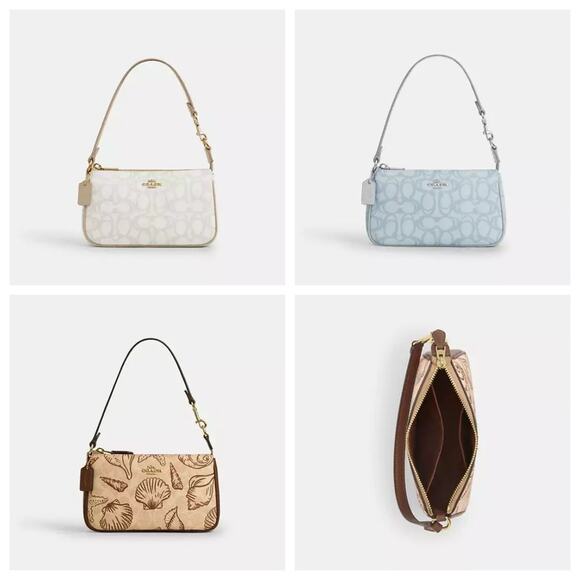 Coach Nolita 19 Shell Print CBK79 Sketch Signature Canvas CBM72 - Picture 1 of 16